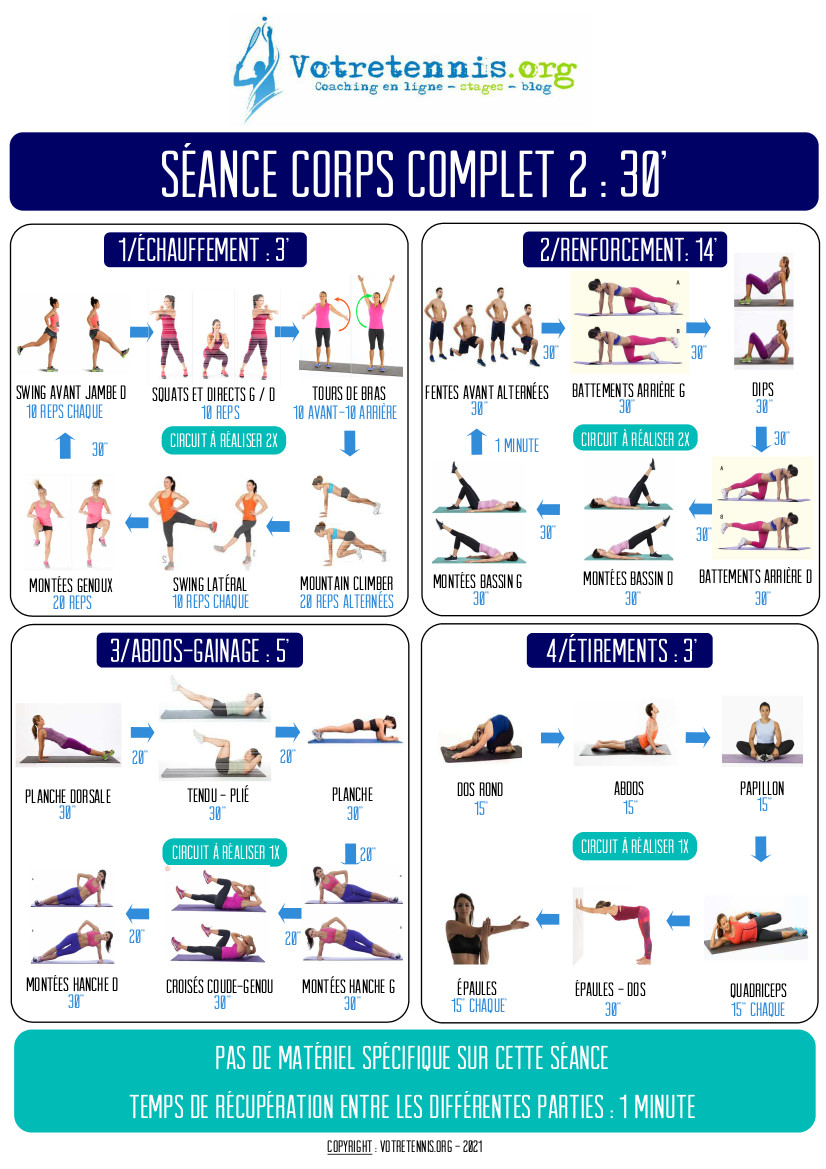 Fiches séances 30' 2