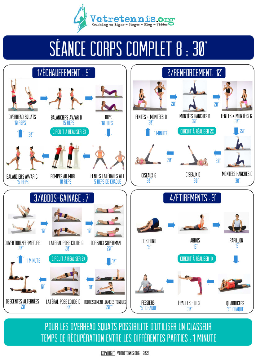 Fiches séances 30' 8