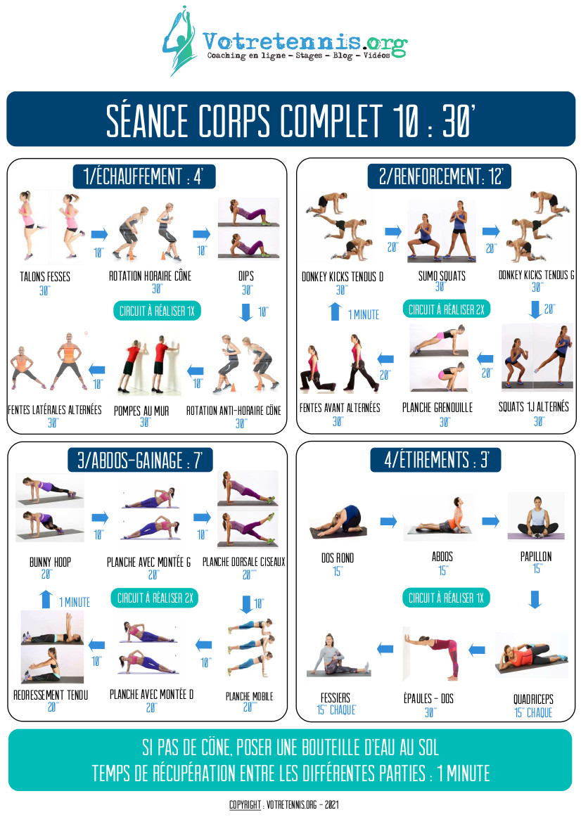 Fiches séances 30'10