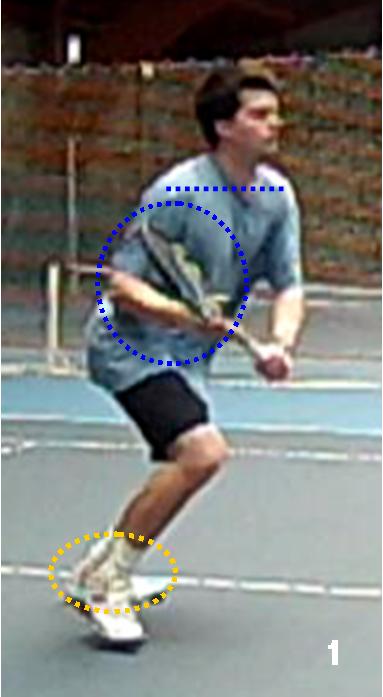 Volée basse revers 1