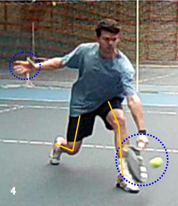 Volée basse revers 4