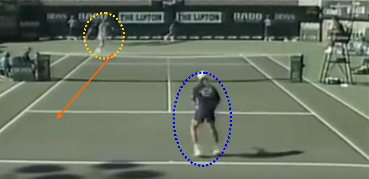 Agassi passing gagnant 1